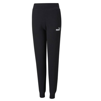 Girls essentials fleece sweatpant, Black, medium