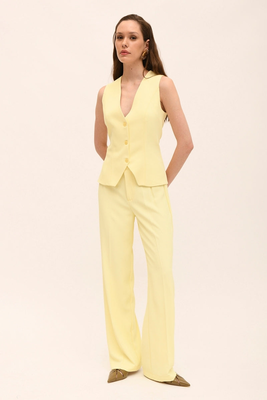 Trouser with rever, Pink, medium