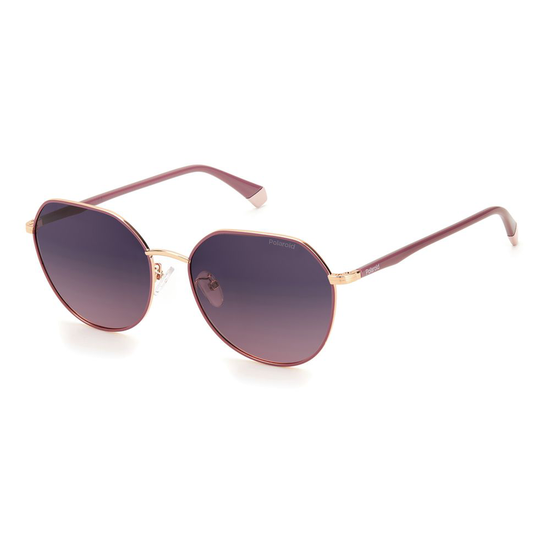 Rose gold metal sunglasses-null