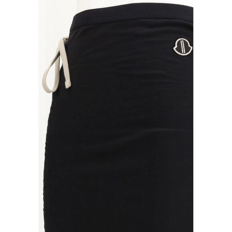 Black cotton long skirt-null