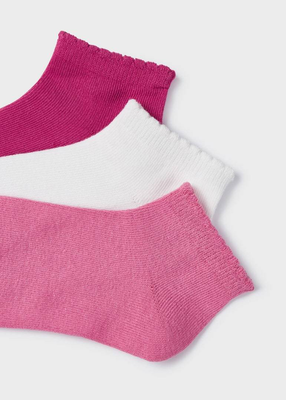 Σετ 3 ζευγαρια καλτσες, Pink, medium