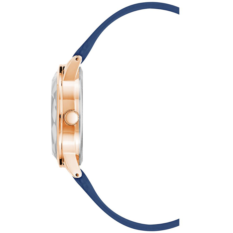 Blue plastic dress watch-null