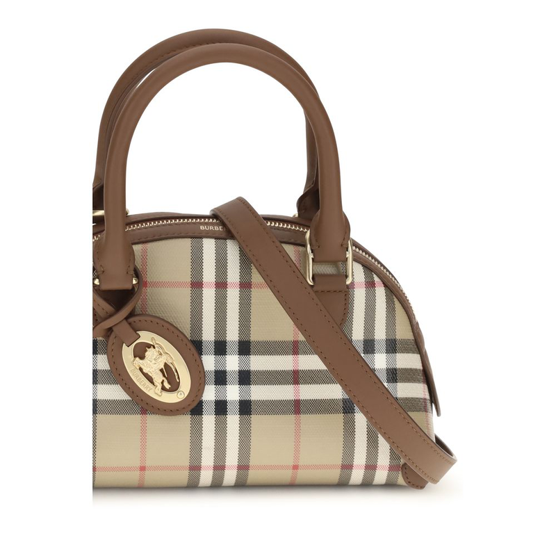 Beige canvas handbag-null