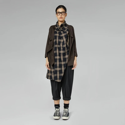 225201 cardigan with buttons, Brown, medium