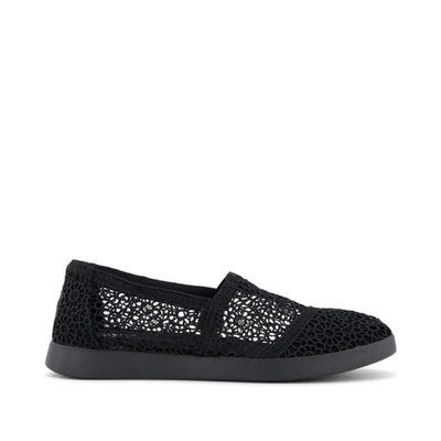 Toms women blk moroccan crcht alplus esp, Black, medium