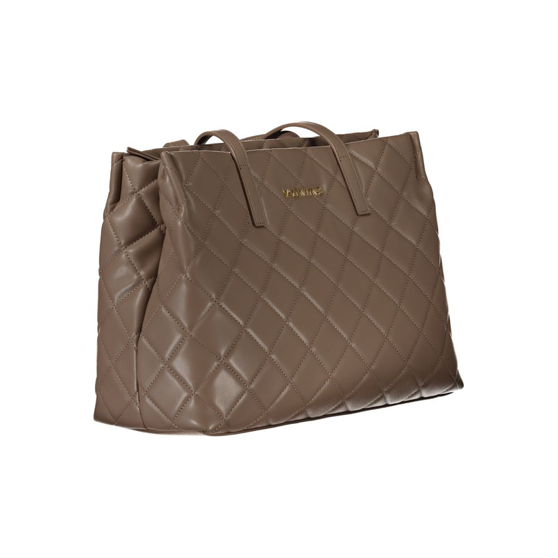 Brown polyurethane women's bag-null