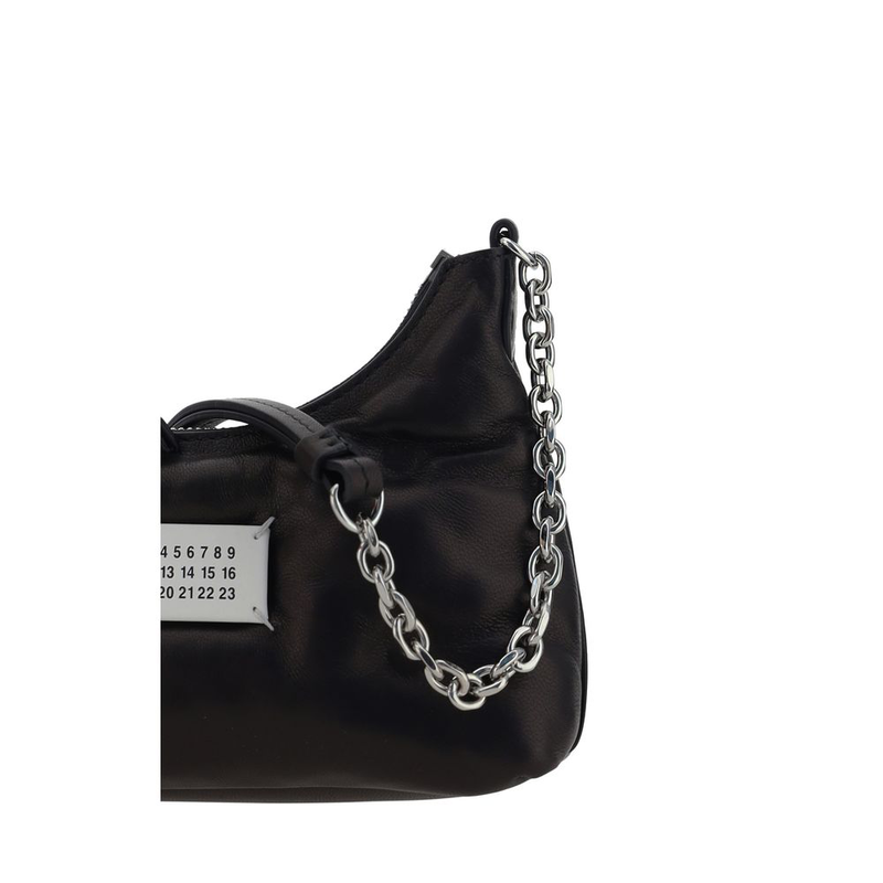Black calf leather bos taurus shoulder bag-null
