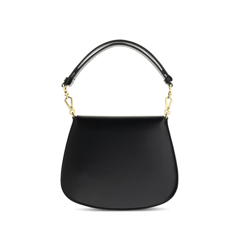 Black calf leather bos taurus handbag-null