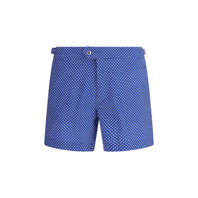 Blue polyester short and mini shorts, Blue, medium