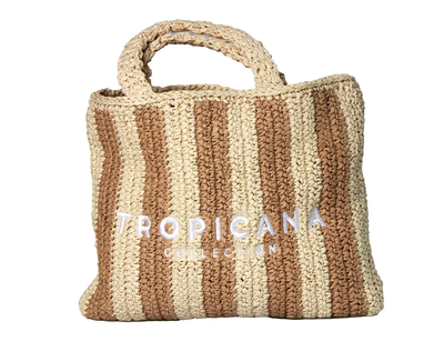 Tropicana beach bag beige, Beige, medium
