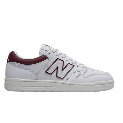 Bb480, White / Burgundy, medium