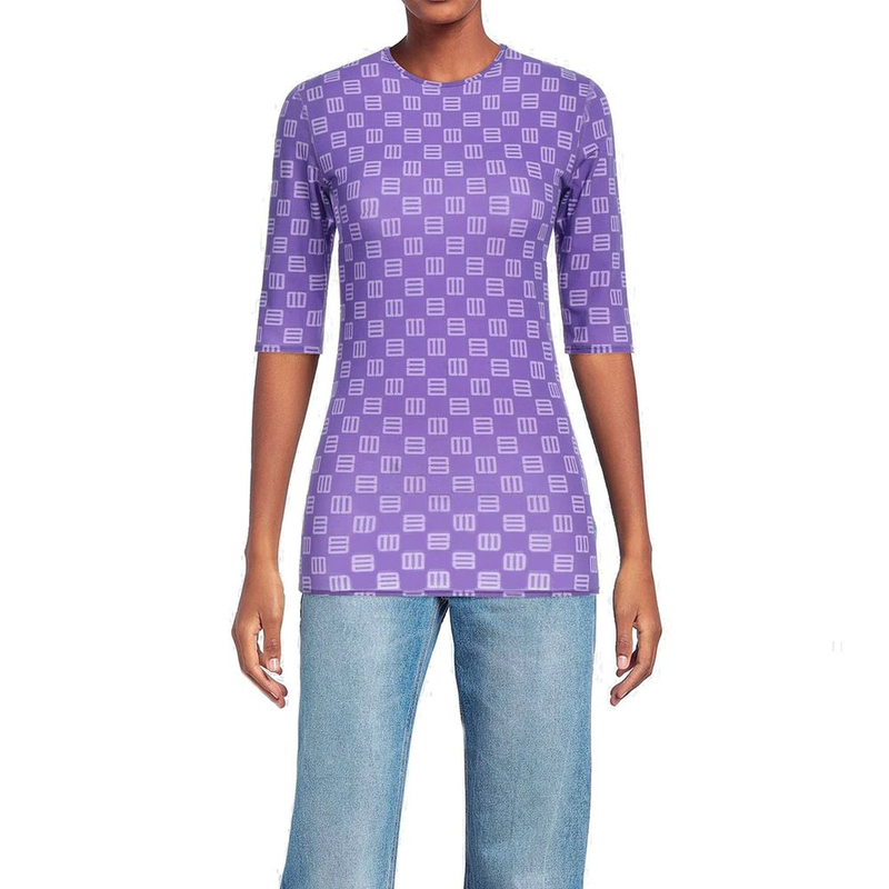 Multicolor elastane t-shirt-null