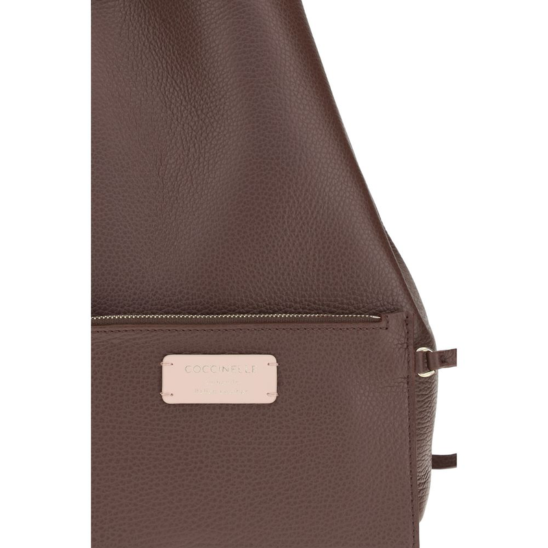 Brown calf leather bos taurus shoulder bag-null