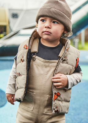 Reversible vest, Grey, medium