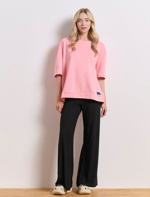 Product image: Bdtk woman's less is more crewneck croisé back-null