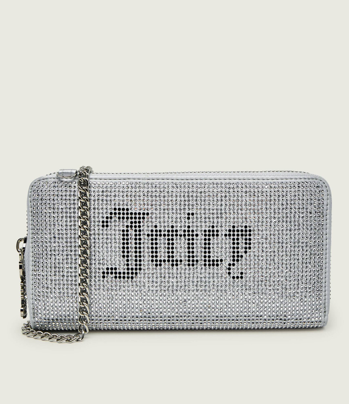 Juicy Couture mia sequin large zip wallet with metal chain-null