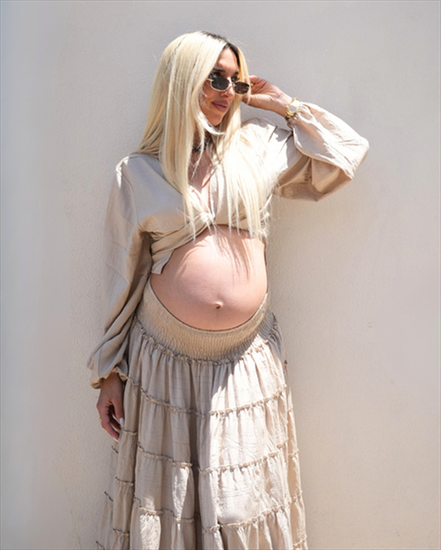 Product image: Zande esmeralda maxi skirt and wrap top set an36-null