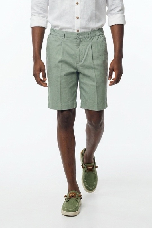 Hamaki-ho linen cotton shorts-null