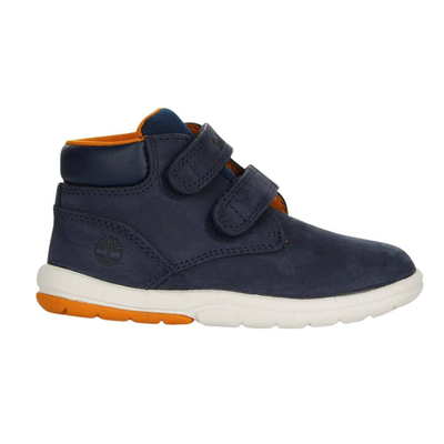 Timberland toddle tracks mid hook & loop boot, Navy / Orange, medium