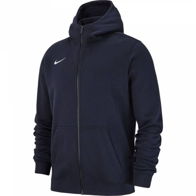 Boys fleece hoodie club 19, Obsidian / White, medium