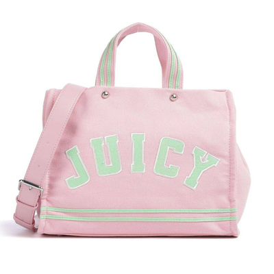 Iris patch canvas medium shopping, Pink / Green, medium