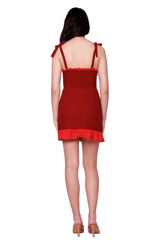 Mini plaid dress-null