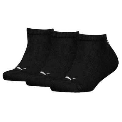 Puma 938628 kids plain sneaker 3 pairs socks black 701231273-200, Black, medium