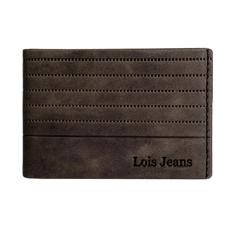 Product image: Πορτοφόλι ανδρικό δερμάτινο lois 202286-02 καφέ-null