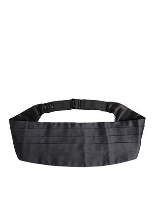 Dark blue 100% silk belt waist cummerbund, Blue, medium