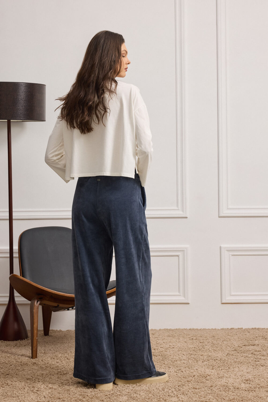 Sheldon pant velvet-null