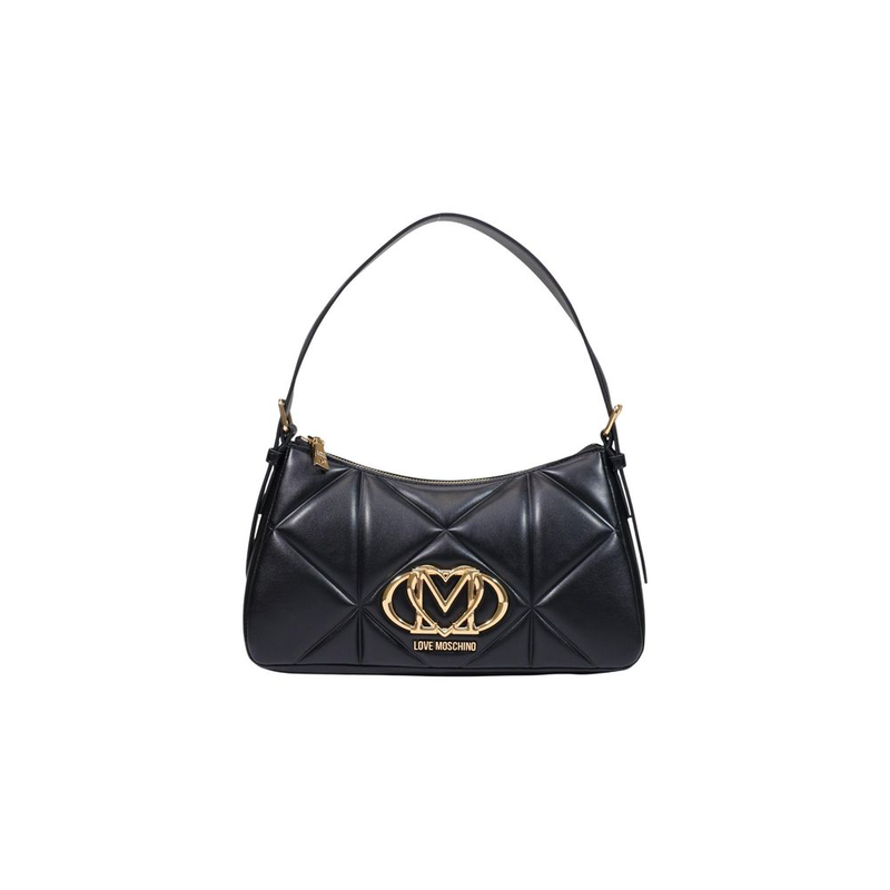 Black polyethylene handbag-null