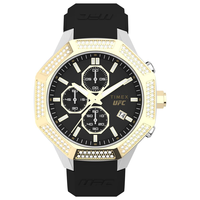 Black synthetic sport watch-null