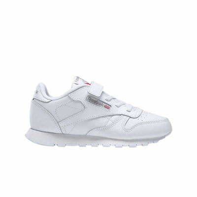 Reebok junior classic leather shoes, White, medium