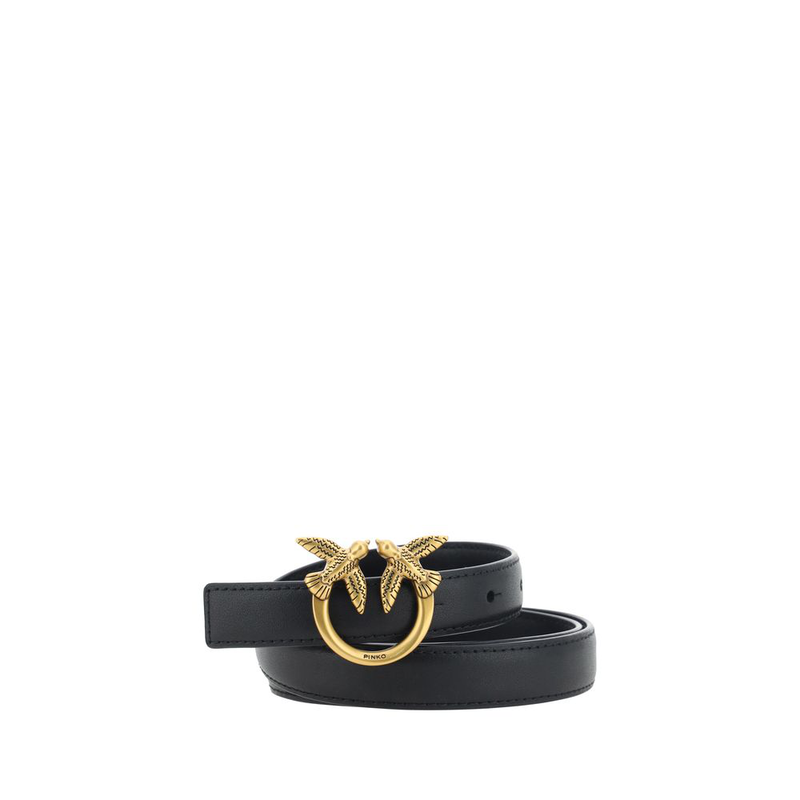 Black calf leather bos taurus regular belt-null