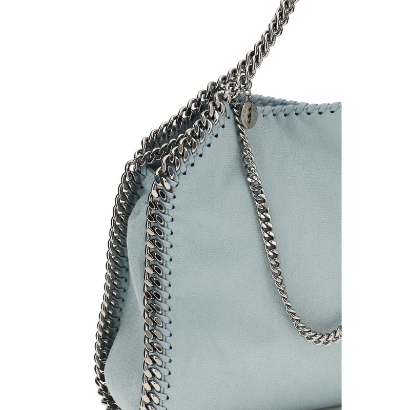 Blue polyester handbag-null