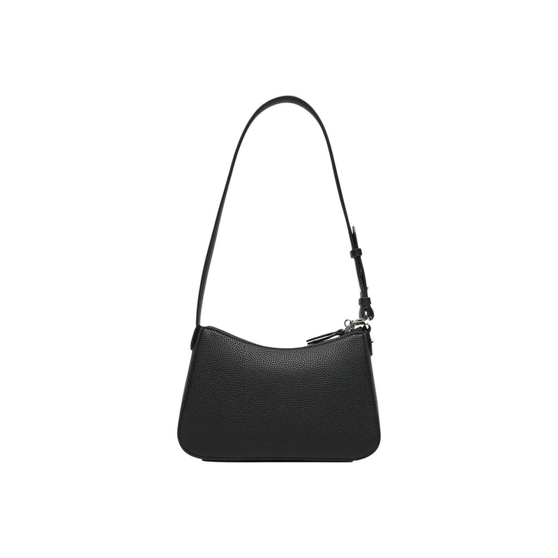 Black polyester handbag-null