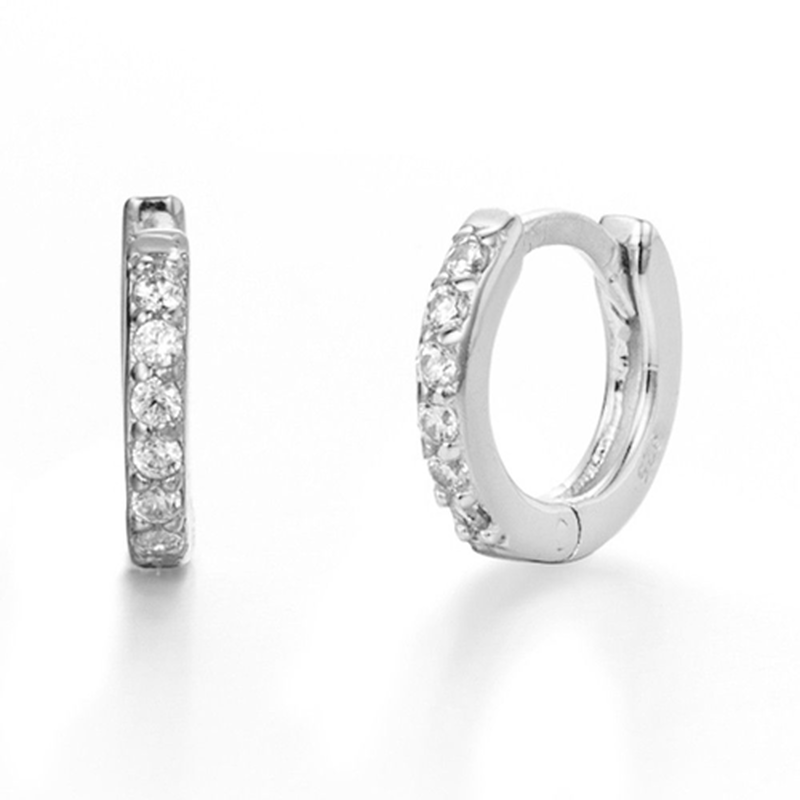 Classic full zircon hoops-null