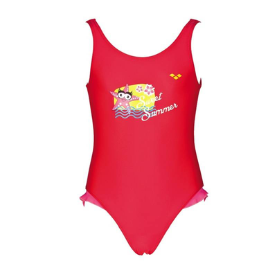 Water tribe starfish kids swimsuit, Red, medium