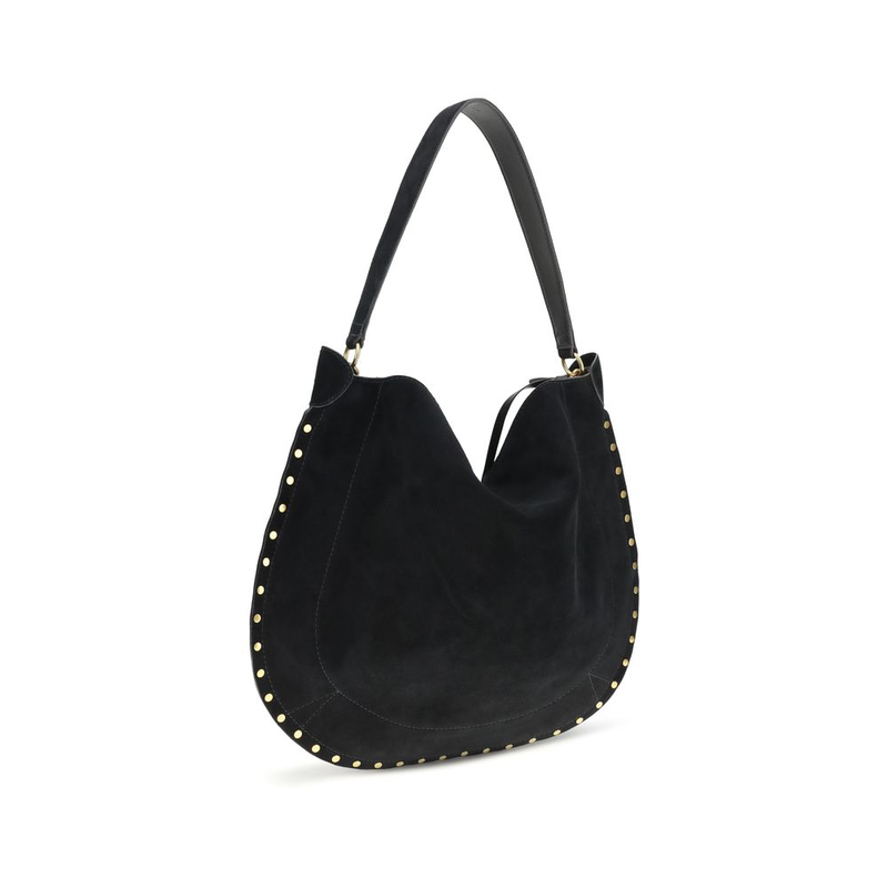 Black calf leather bos taurus shoulder bag-null
