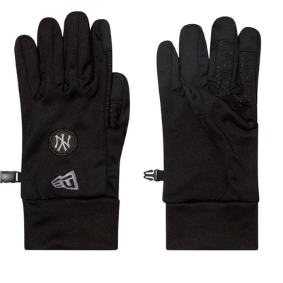 New era mlb etouch gloves new york yankees, Black, medium
