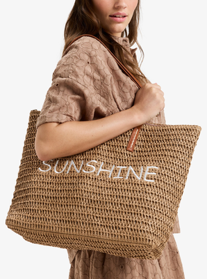 Roxy in the tropics tote bag, Portabella, medium