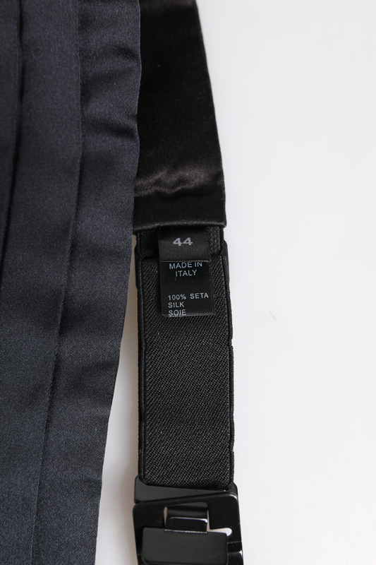 Dark blue 100% silk belt waist cummerbund-null