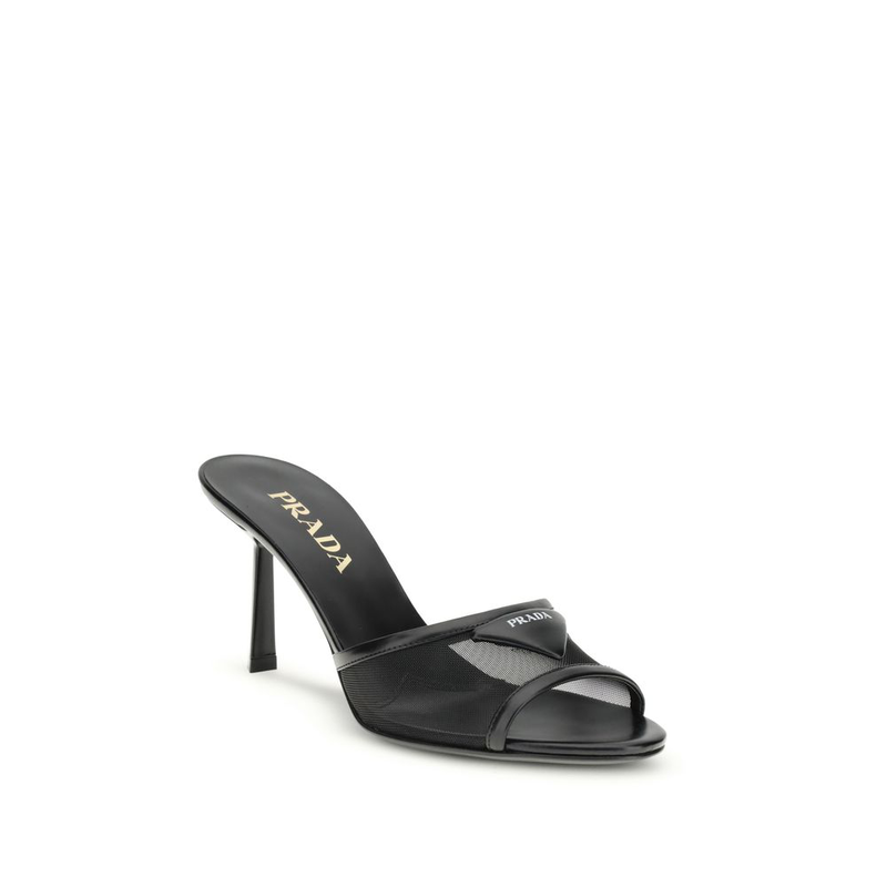 Black calf leather bos taurus stiletto heel sandals-null