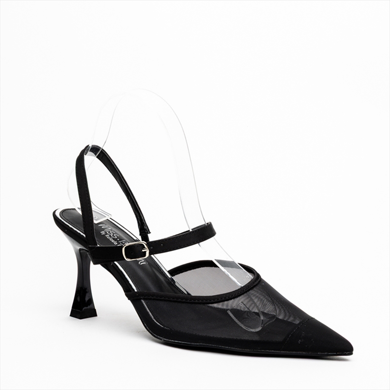 Product image: Miss belgini mesh upper ankle strap high heel pumps-null