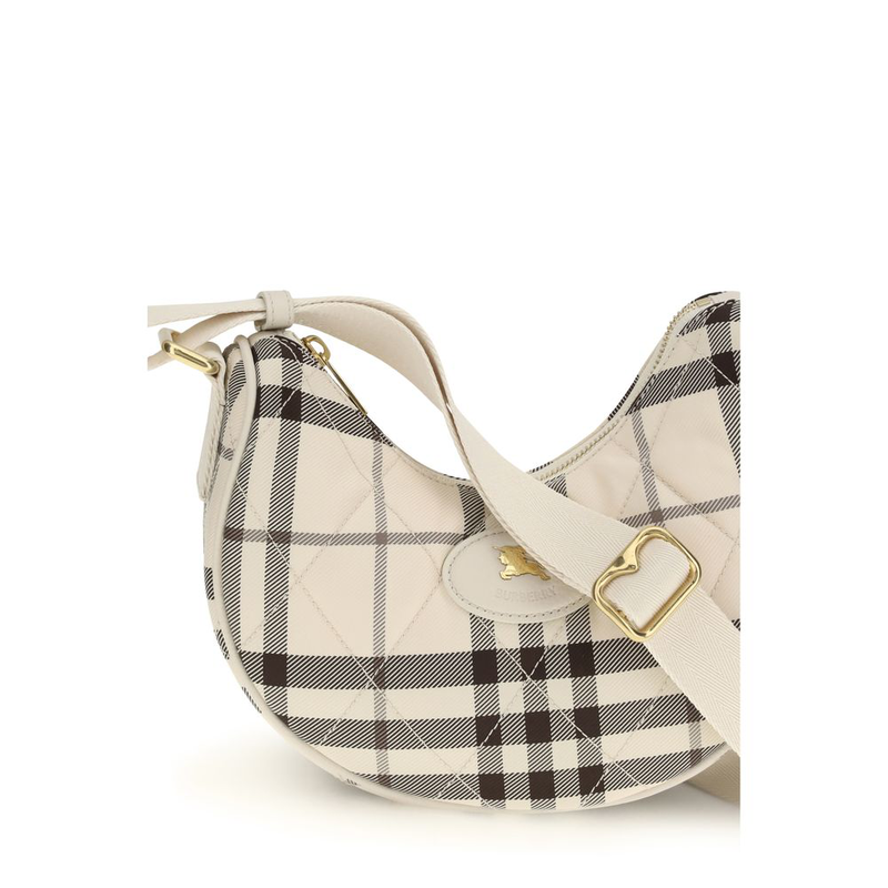 Beige polyamide shoulder bag-null