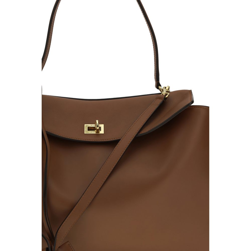 Brown calf leather bos taurus shoulder bag-null