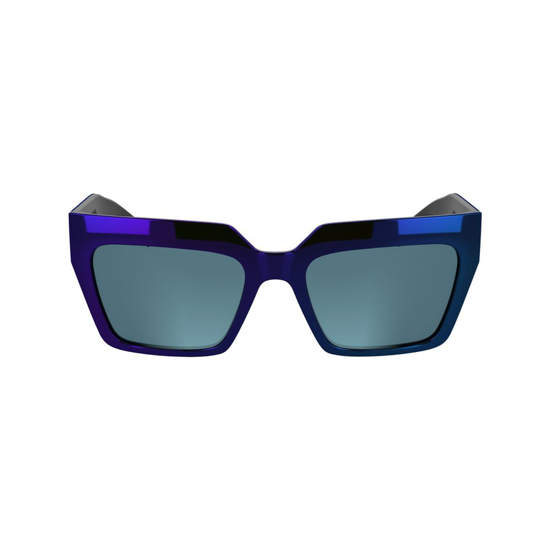 Blue injected sunglasses-null