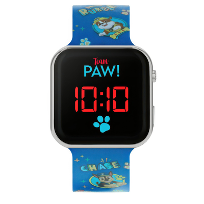 Paw patrol blue silicone strap digital led watch, , medium