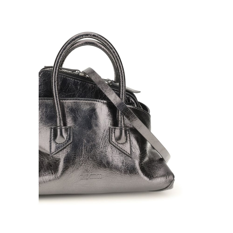 Gray calf leather bos taurus handbag-null