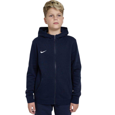 Park 20 youth fleece full-zip hoodie, Obsidian / White, medium